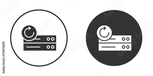 Data backup icon clipart flat designs. illustration vectors