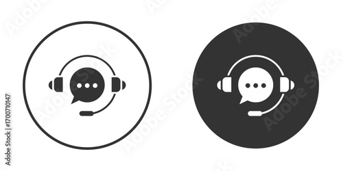 Customer service icon clipart flat designs. illustration vectors