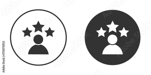 Customer satisfaction icon clipart flat designs. illustration vectors