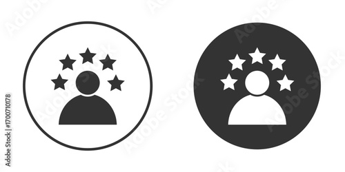Customer loyalty icon clipart flat designs. illustration vectors