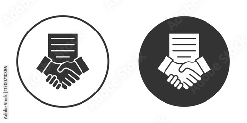 Contract icon clipart flat designs. illustration vectors