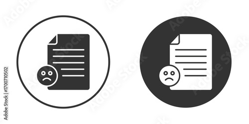 Complaint icon clipart flat designs. illustration vectors