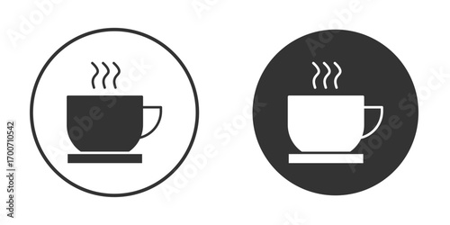 Coffee icon clipart flat designs. illustration vectors