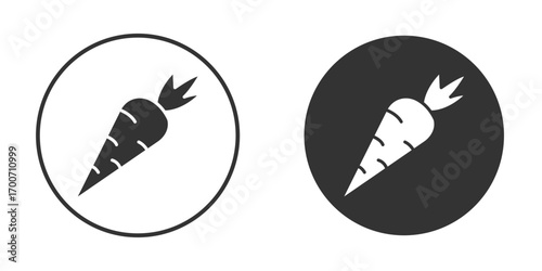 Carrot icon clipart flat designs. illustration vectors