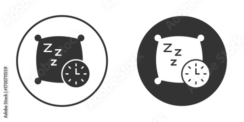 Bedtime icon clipart flat designs. illustration vectors