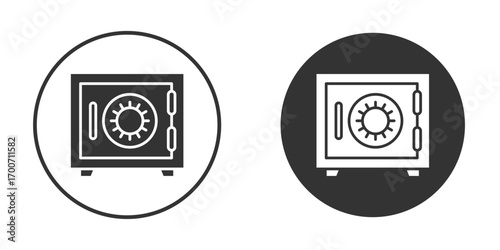 Bank vault icon clipart flat designs. illustration vectors