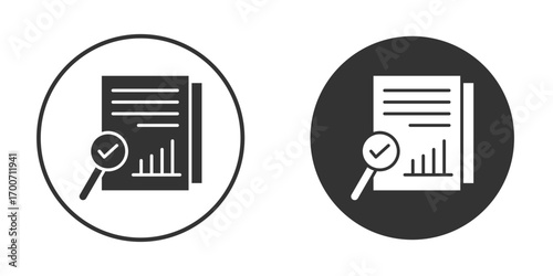 Analytics report icon clipart flat designs. illustration vectors