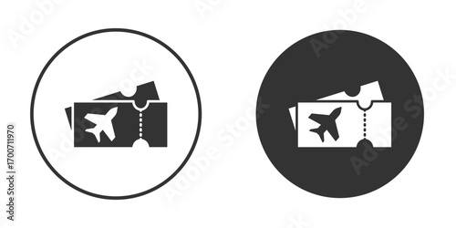 Airline ticket icon clipart flat designs. illustration vectors