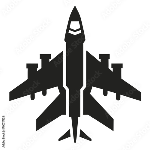 Aerospace Tool Silhouette Vector on White Background