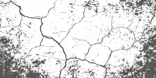 Rough, aged grunge wall texture with cracked and peeling paint