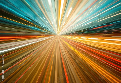Dynamic abstract background with blurred speed lines radiating from center,  energy,  movement