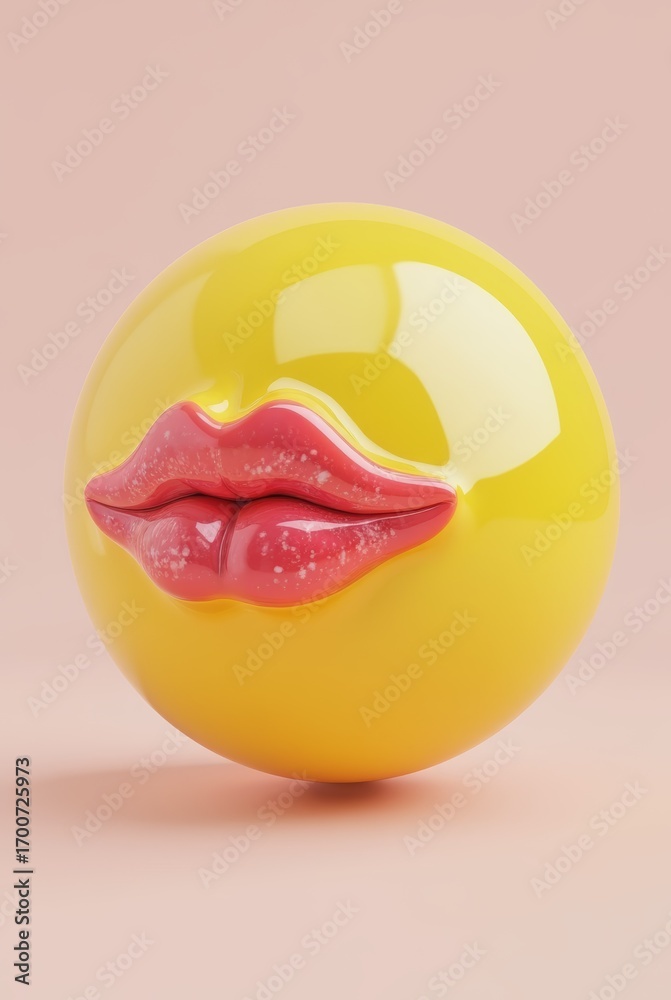 Obraz premium kissing emoji