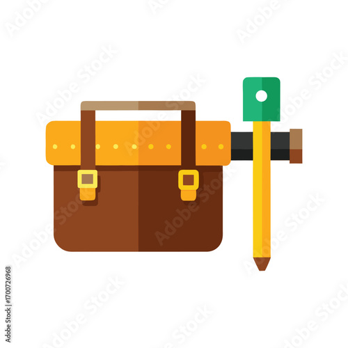 Brown tool bag