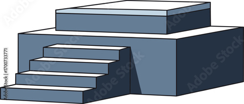 Empty Stage Podium and Pedestal Presentation Template