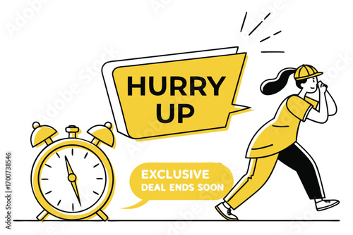 Hurry Up, Exclusive Deal Ends Soon - Limited Time Offer Illustration