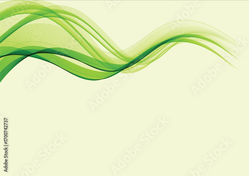 green wave background pattern