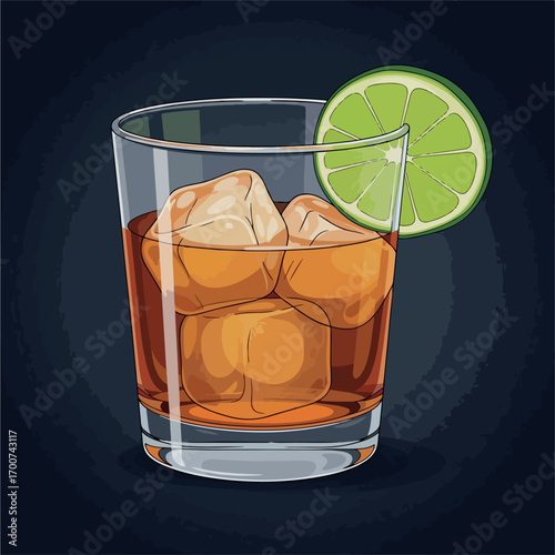 glass, whiskey, drink, alcohol, ice, whisky, isolated, scotch, beverage, cocktail, white, cold, liquid, brandy, bar, liquor, rum, orange, cube, rocks, bourbon, object, party, shot, yellow