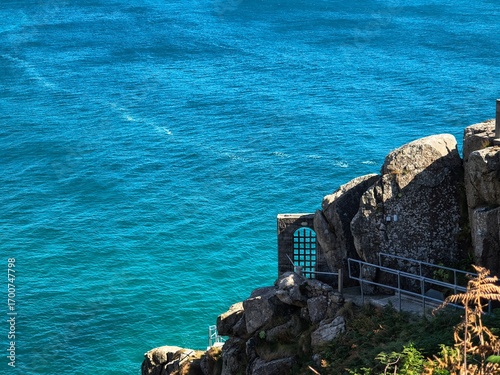 Cornwall cliff near Minack Theatre