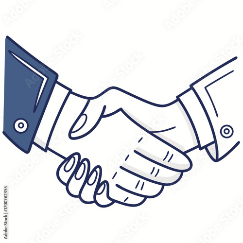 handshake vector illustration