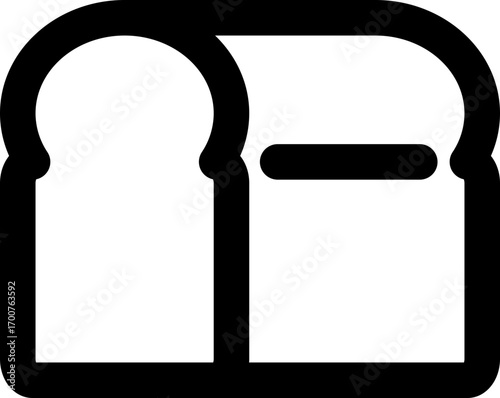 bread icon, symbol, logo