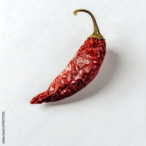 Dried chili pepper on white background (1)