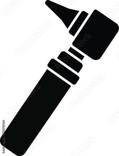 Scalable vector illustration of an otoscope medical tool icon for healthcare graphics