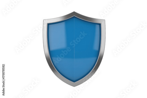 A blue shield with a silver border, symbolizing protection and security. background removed Free Download A blue shield with a silver border, symbolizing protection and security. background removed - GFXLoad