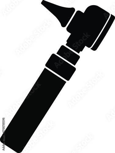 Scalable vector illustration of an otoscope medical diagnostic tool for healthcare professionals