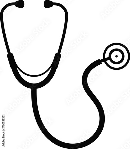Scalable stethoscope vector icon medical healthcare symboleps