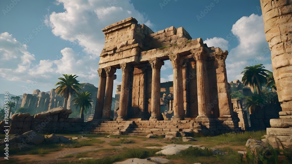 Fototapeta premium ruins of the roman forum in rome italy