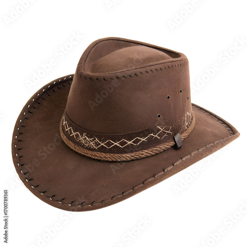 cowboy hat isolated cut out on white background