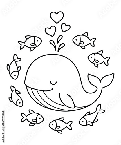 Mermaid coloring page for kids