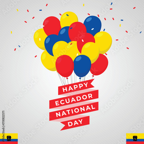 ECUADOR Background for Festivals and National Days Celebrations