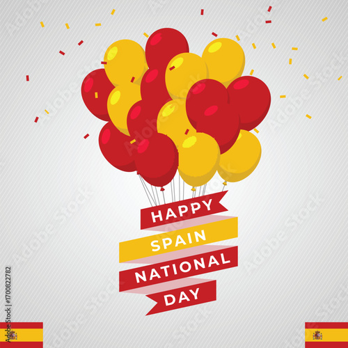SPAIN Background for Festivals and National Days Celebrations