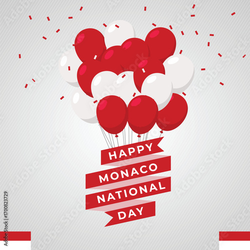 MONACO Background for Festivals and National Days Celebrations