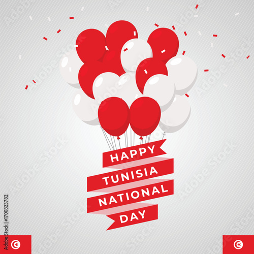 Tunisia Background for Festivals and National Days Celebrations