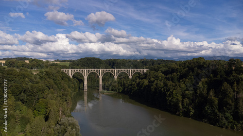 Grandfey-Viadukt Düdingen, Schweiz