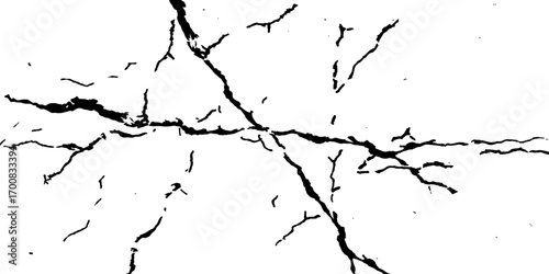 Old, dirty cracked paint on a weathered grunge wall creates a unique texture and design background