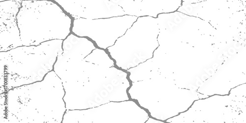 Textured map of ancient cracked concrete wall with rough paint surface