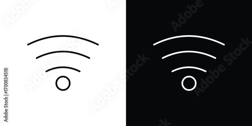 Wifi icon logo template designs.