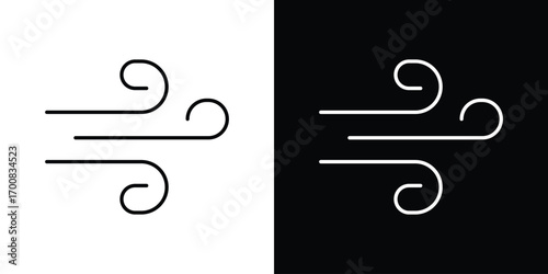 Wind icon logo template designs.