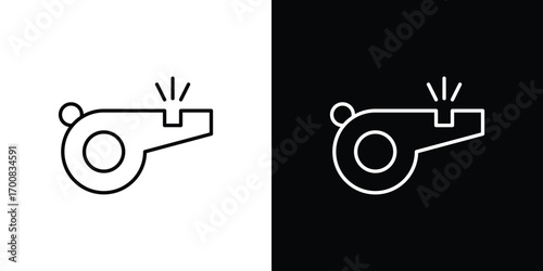 Whistle icon logo template designs.