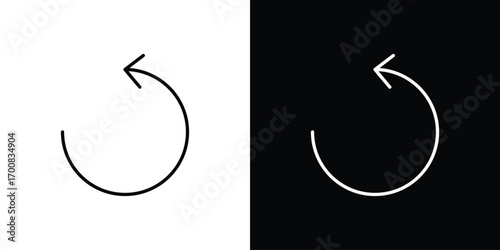 Undo icon logo template designs.