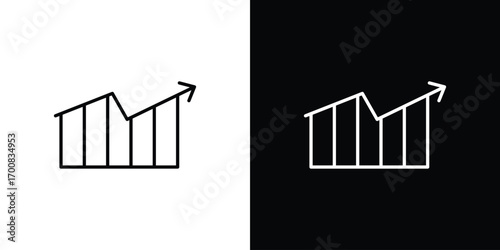 Trend Arrow icon logo template designs.