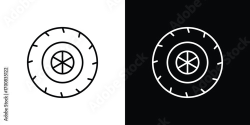 Tire icon logo template designs.