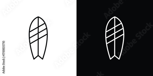 Surfing icon logo template designs.