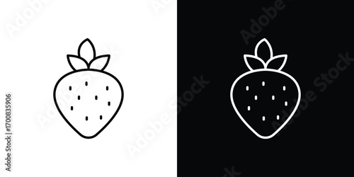 Strawberry icon logo template designs.