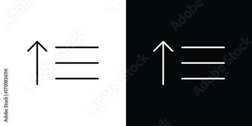 Sort amount up icon logo template designs.