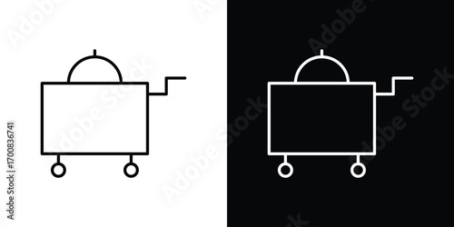 Room service icon logo template designs.