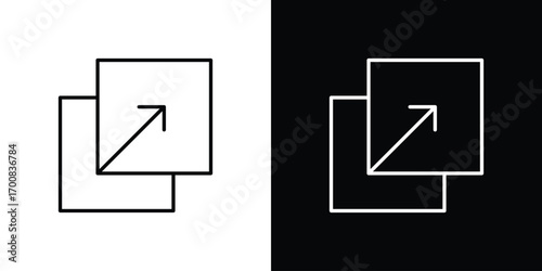 Resize icon logo template designs.